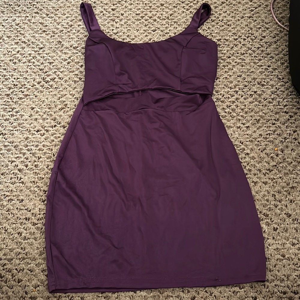 Dark purple dress